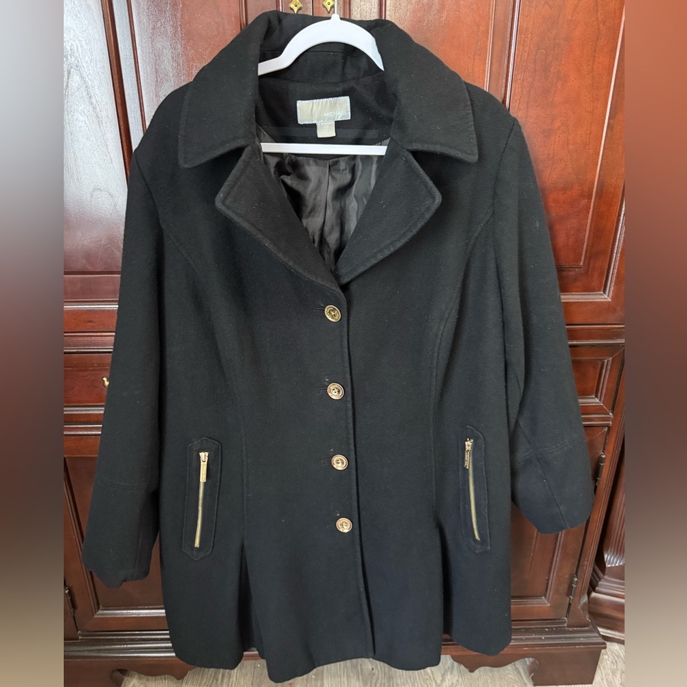 Michael Kors Wool Pea Coat, Women’s 18W